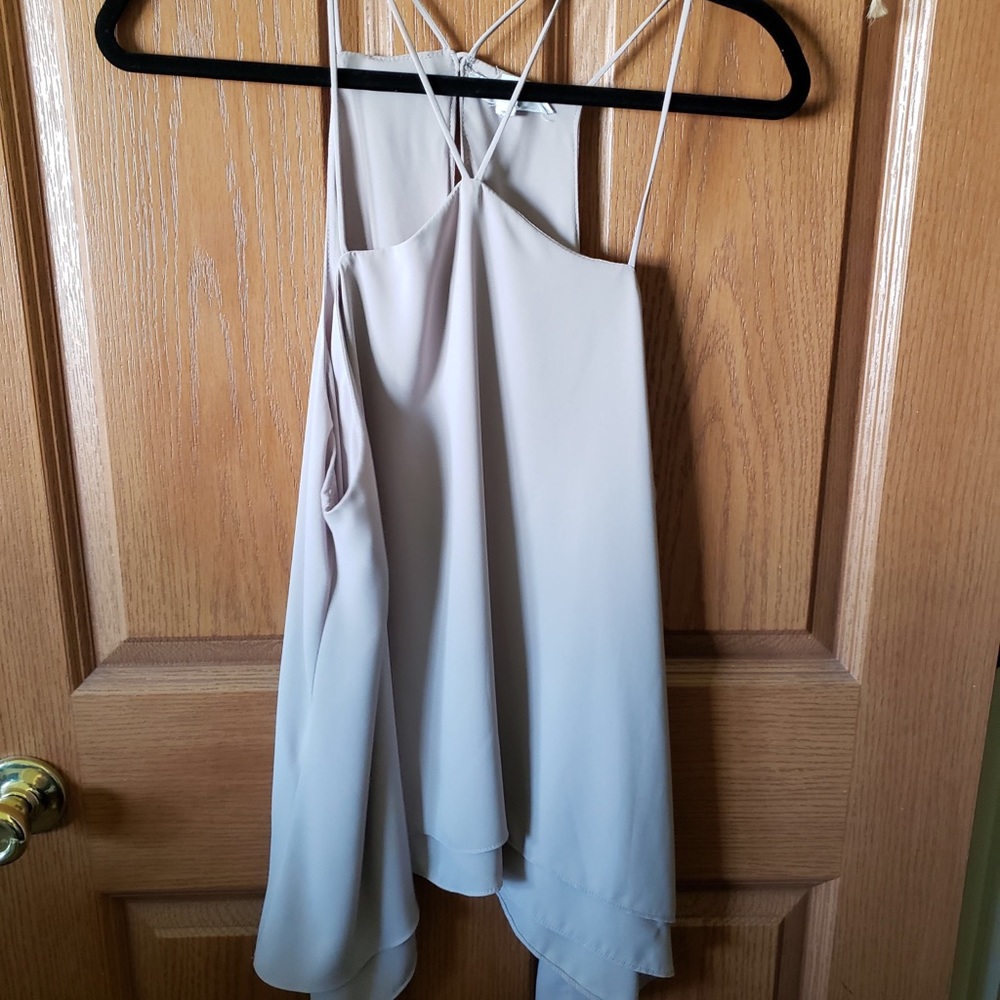 Wren&Willa asymmetric cream blouse